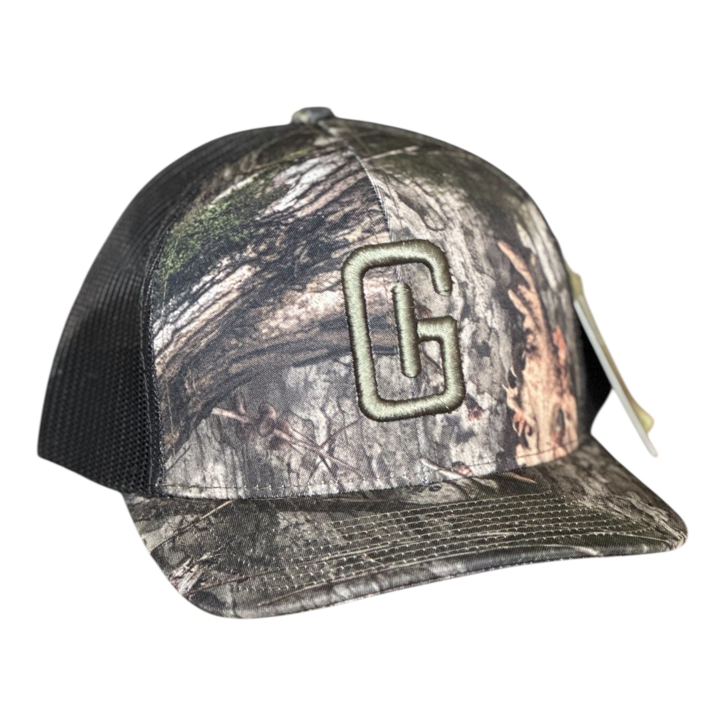 3-D Embroidered Georgia Hat Company Logo Richardson 112 Mossy Oak DNA/ Black/Camo Green