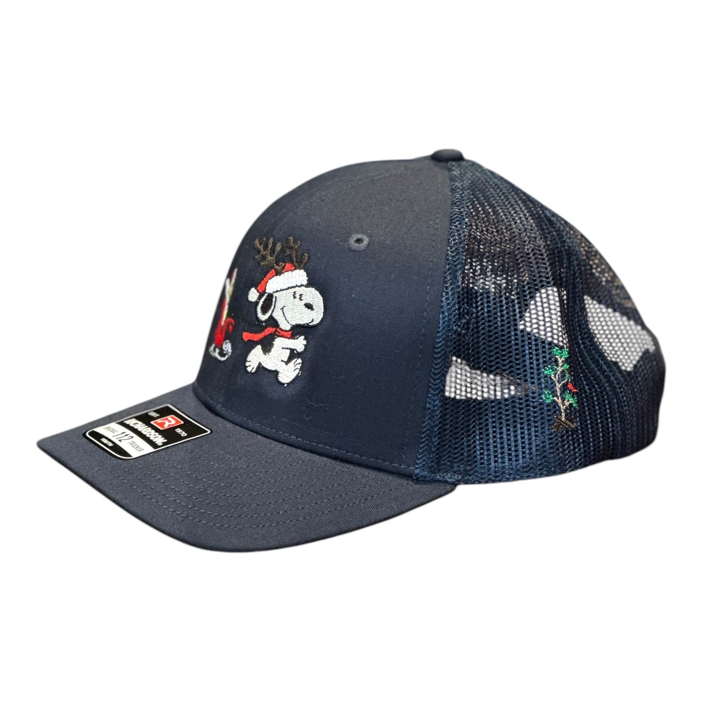 YOUTH- GHC's Embroidered Christmas Snoopy/Woodstock Richardson 112Youth /Navy