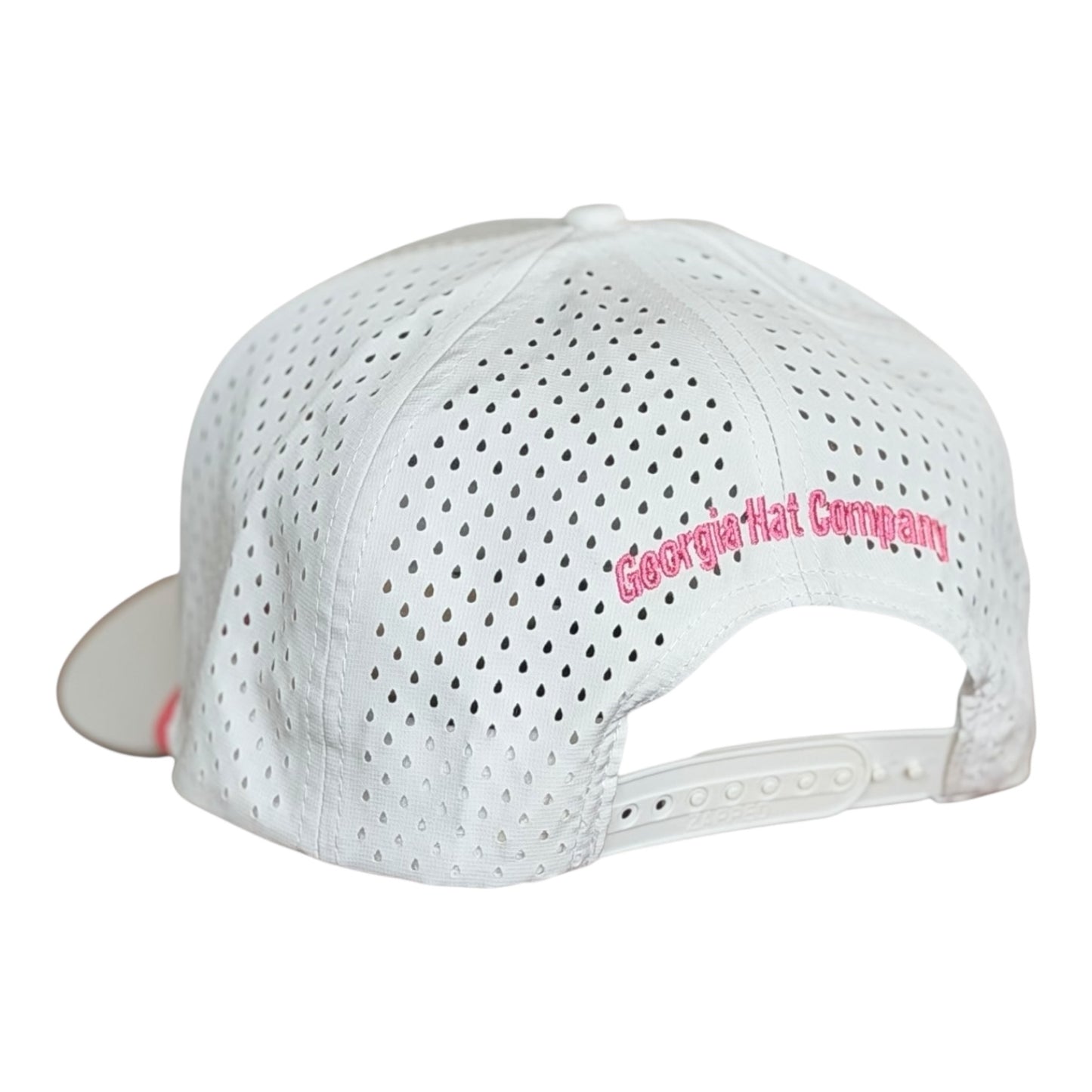 Georgia Hat Company in 3-D/Zapped Blackhawk R+ White/Pink