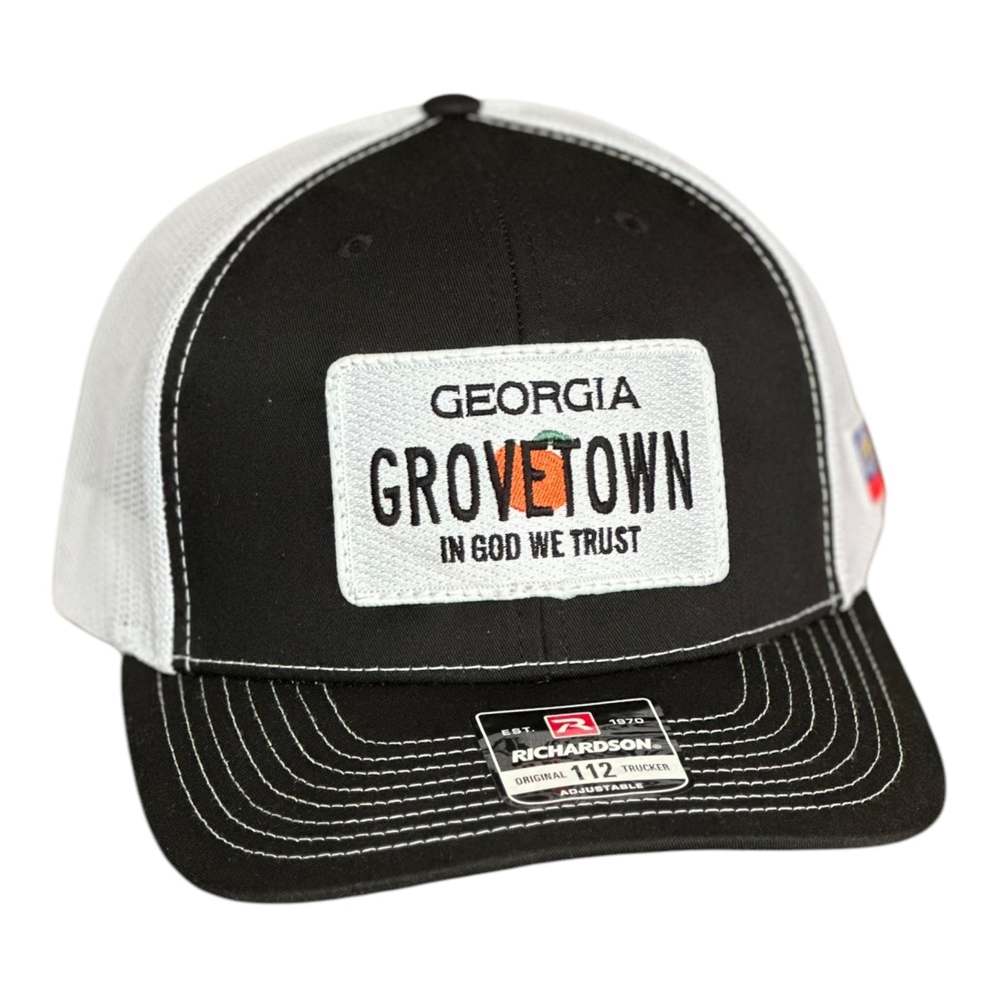 GHC's "Grovetown" Patch Hat Richardson 112 Black/White