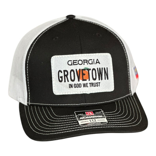 GHC's "Grovetown" Patch Hat Richardson 112 Black/White
