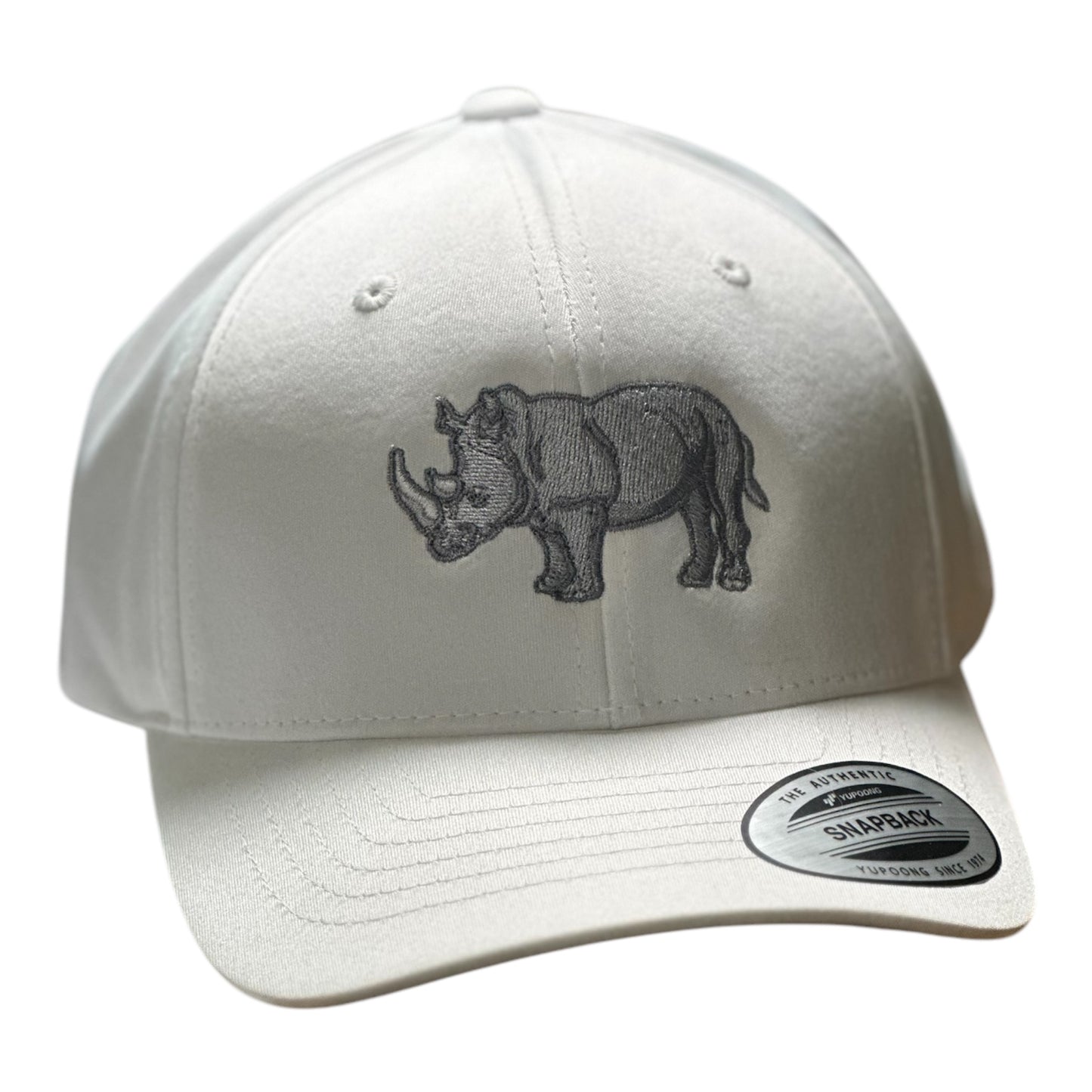 YOUTH- GHC's Embroidered Rhino Yupoong/White