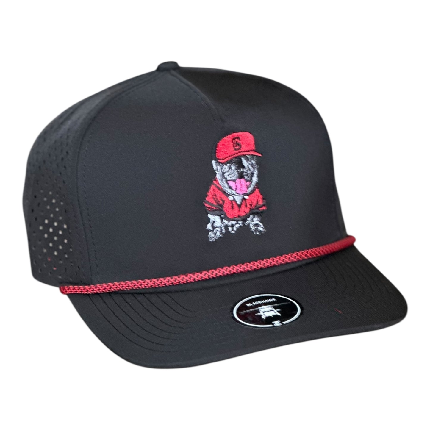 Georgia Hat Company's Braided Bulldog Zapped Blackhawk R+/Black