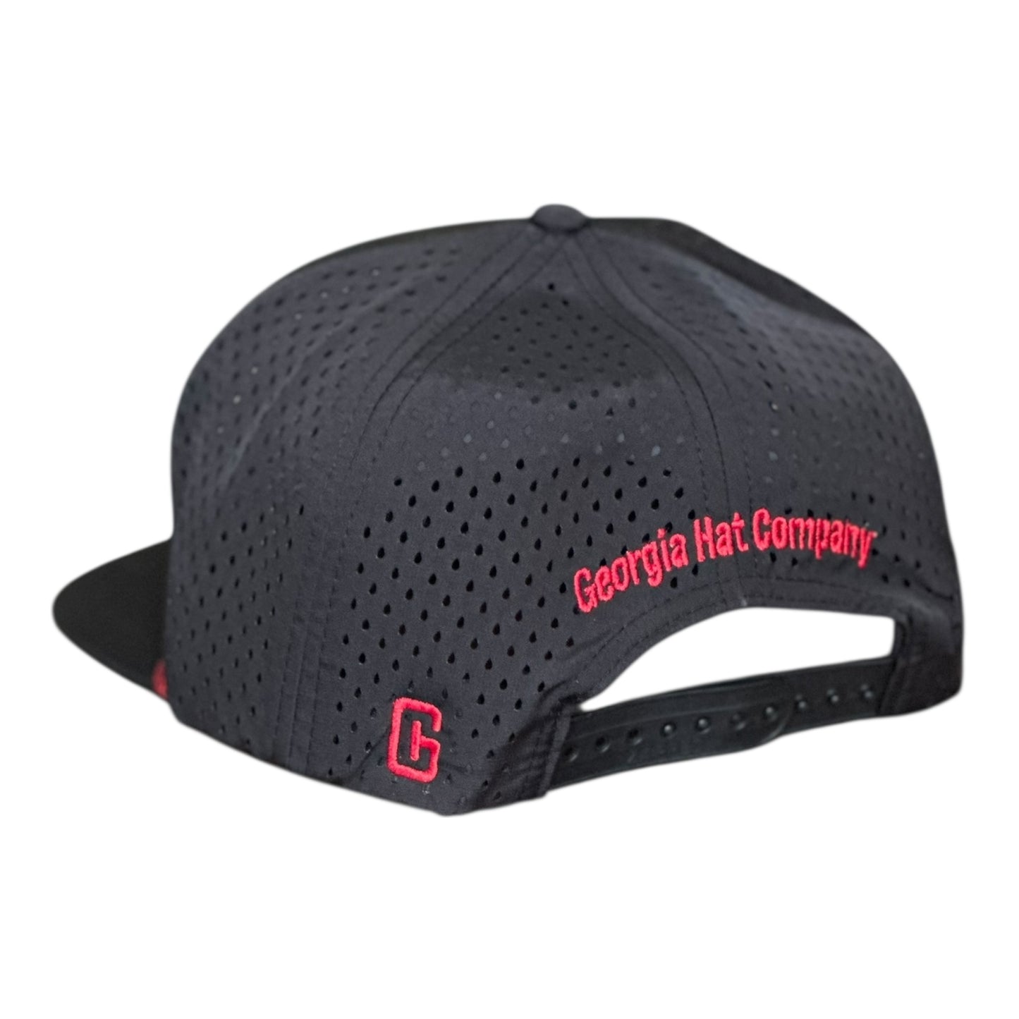 Georgia Hat Company's Braided Bulldog Zapped Blackhawk R+/Black