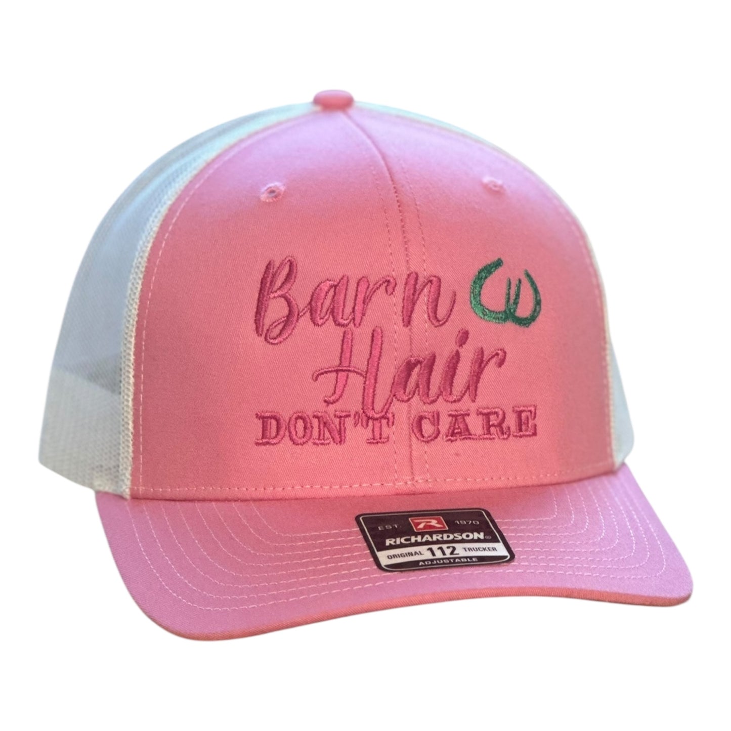 GHC's "Barn Hair Don't Care" Richardson 112 Pink/White