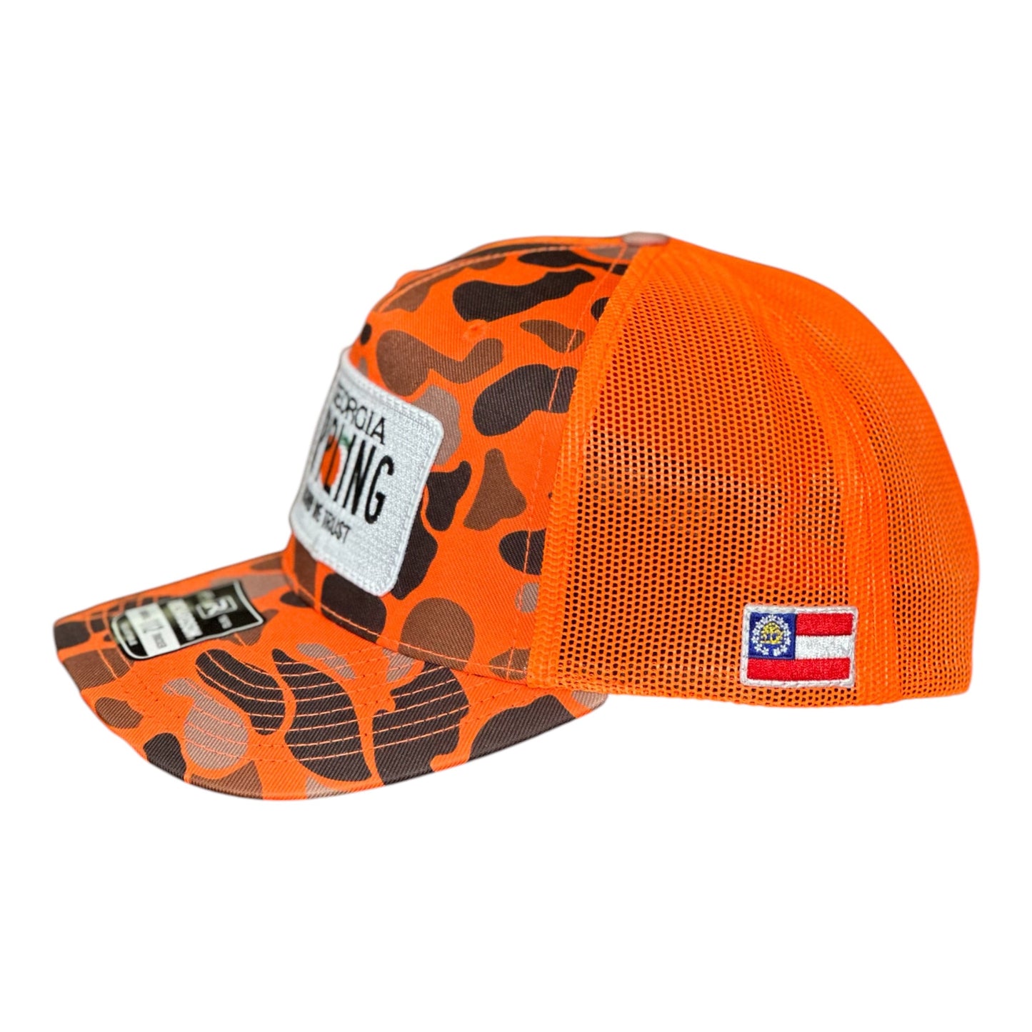 "MADE IN APPLING" Patch Hat Richardson 112PFP Blaze Duck/ Orange