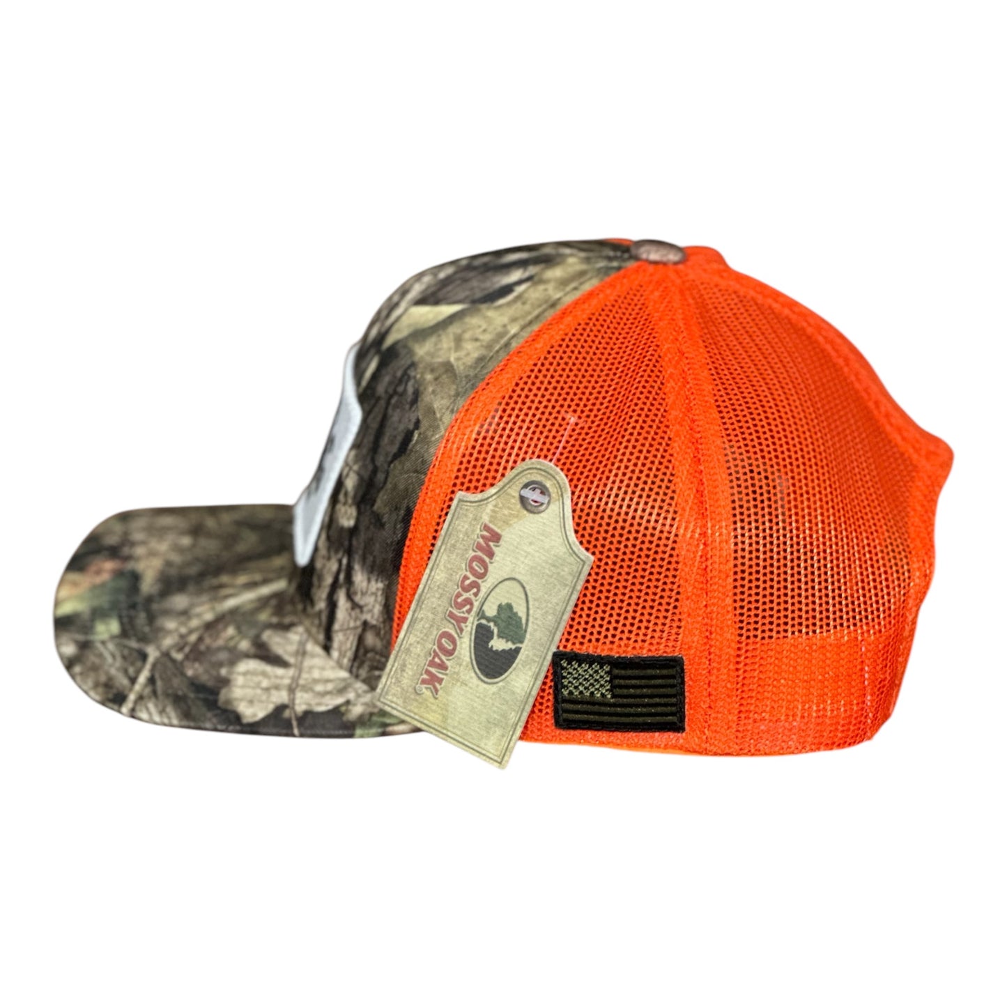 "MADE IN APPLING" Patch Hat GHC's Mossy Oak Camo/Orange