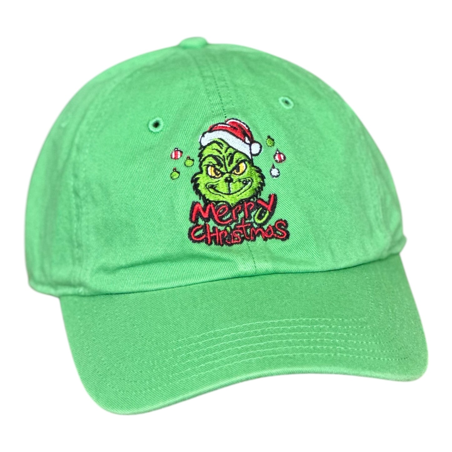 GHC's Christmas "The Grinch and Max" Richardson 320 Chino Dad Hat/Green