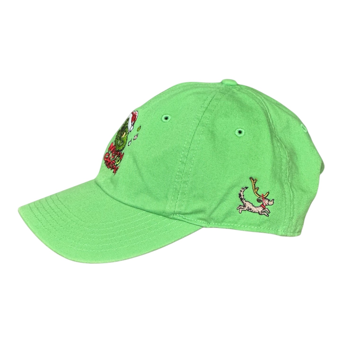 GHC's Christmas "The Grinch and Max" Richardson 320 Chino Dad Hat/Green