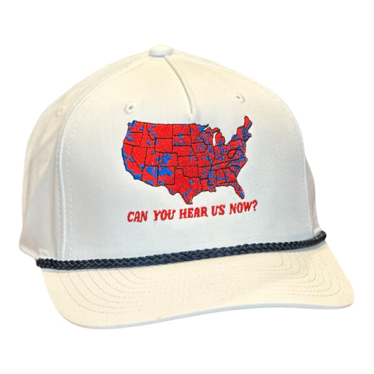GHC's Embroidered "Can You Hear Us Now?  Richardson 258BR/White