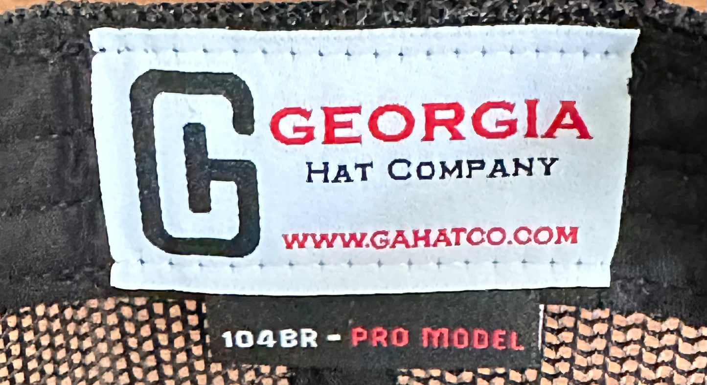 Georgia Hat Company's Contrast Stitch Snapback Trucker Hat OD Green/Black