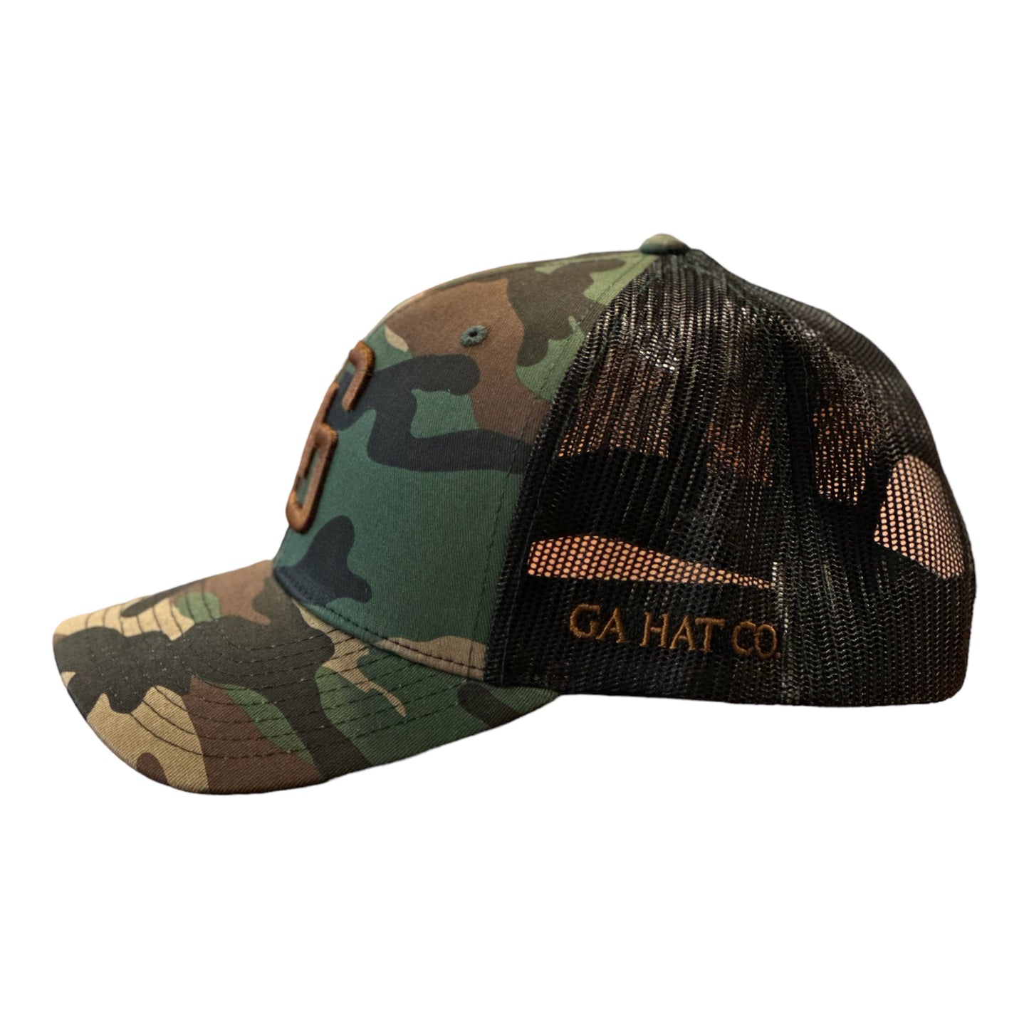 3-D Embroidered Georgia Hat Co Logo Richardson 112 M81 "God's Plaid" Black/Bronze