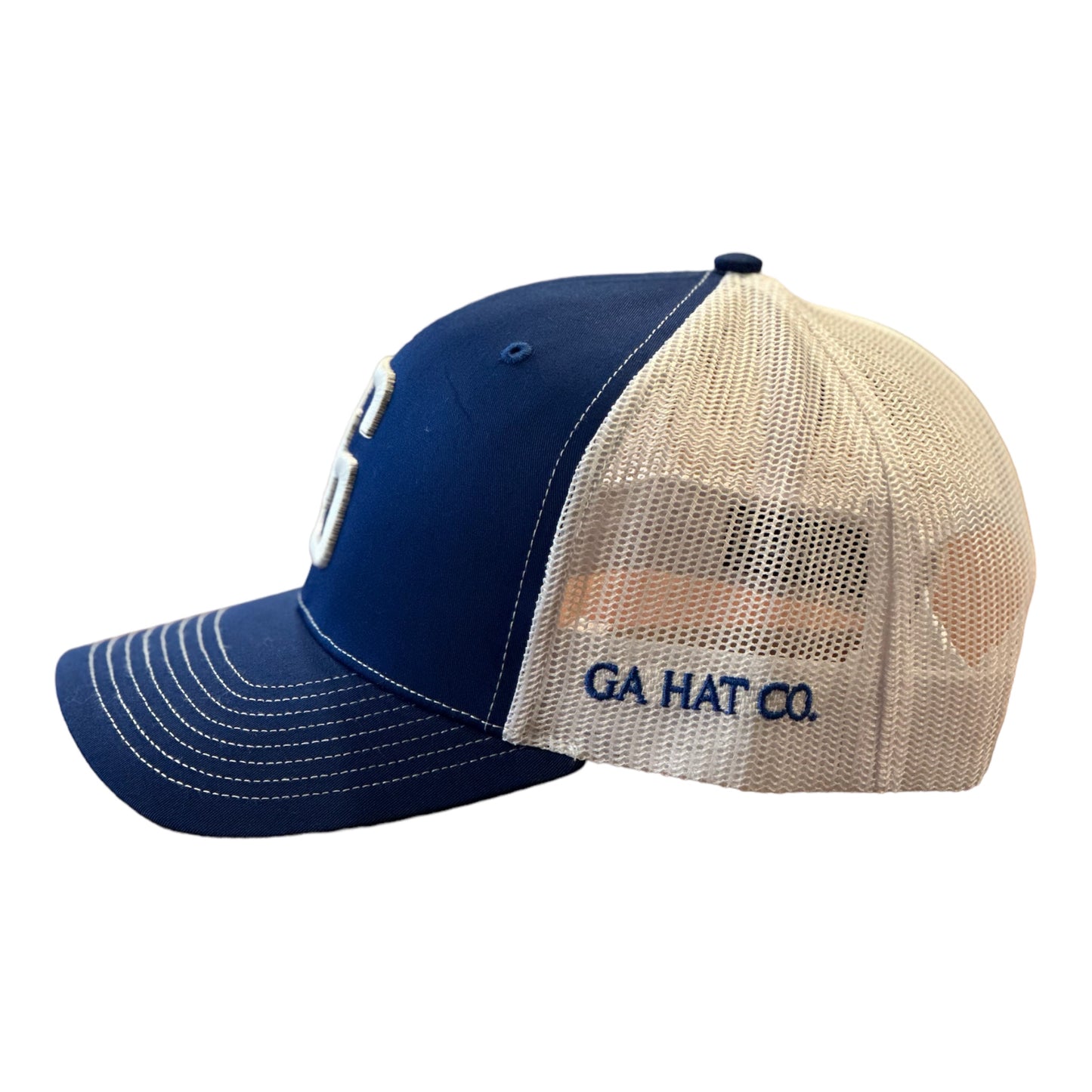 3-D Embroidered Georgia Hat Company Logo Richardson 112 Blue/White