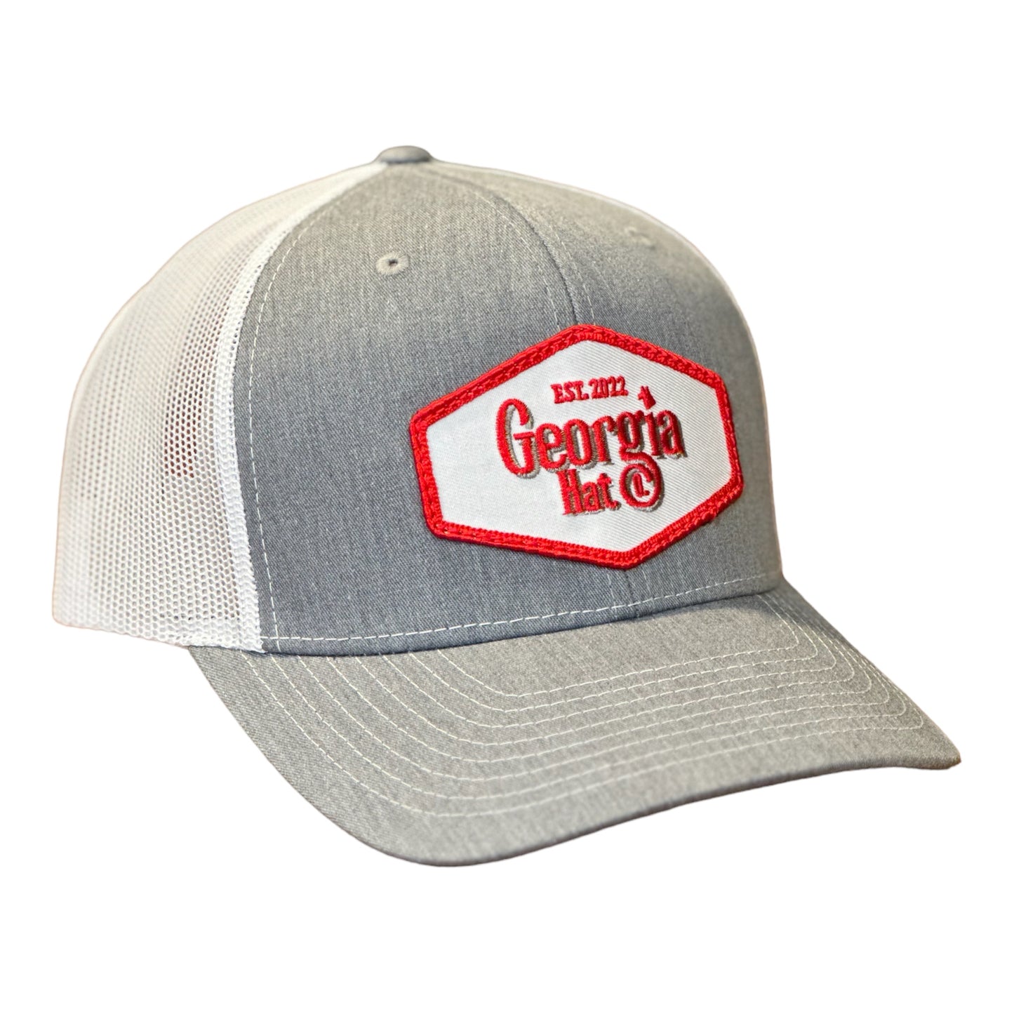 The Original GHC Logo Richardson 112-XL Heather Grey/White