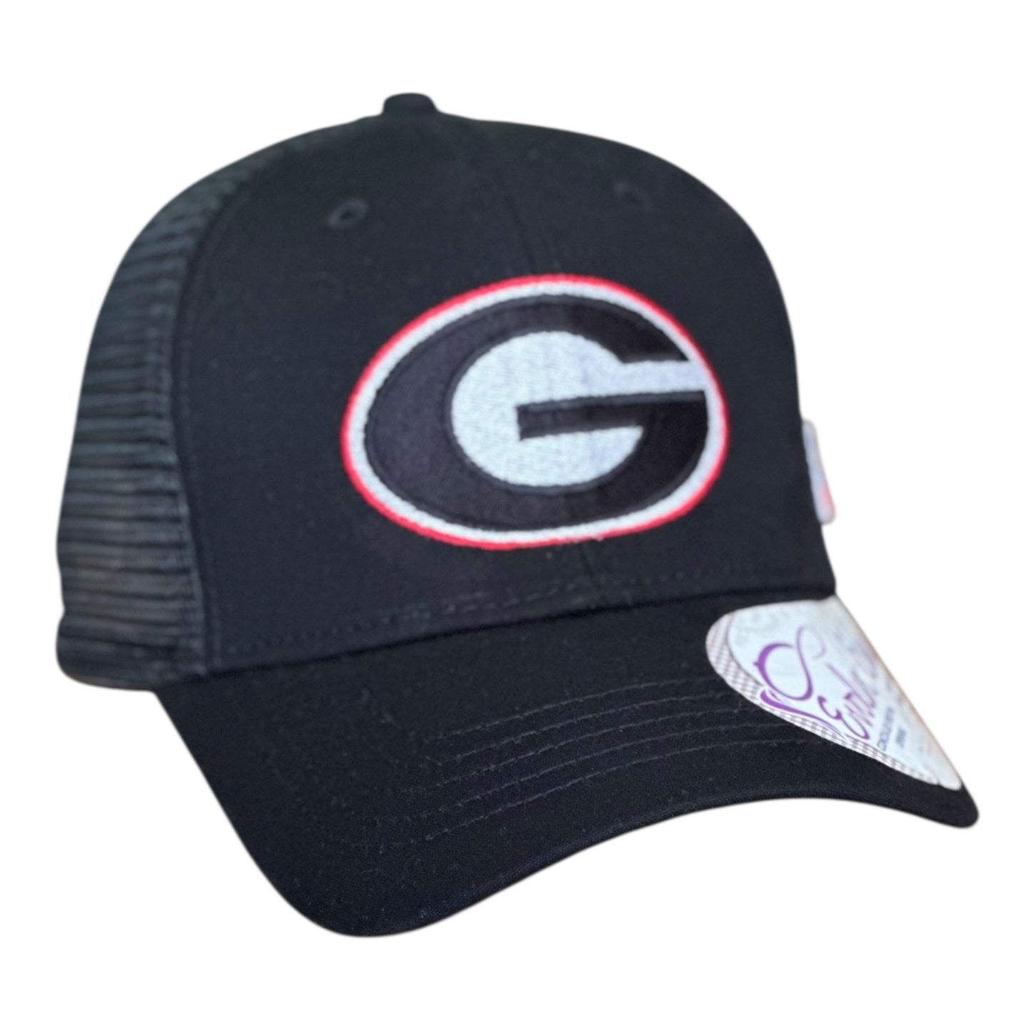 GHC's Embroidered Bulldog "G" Infinity Women's Trucker/ Black