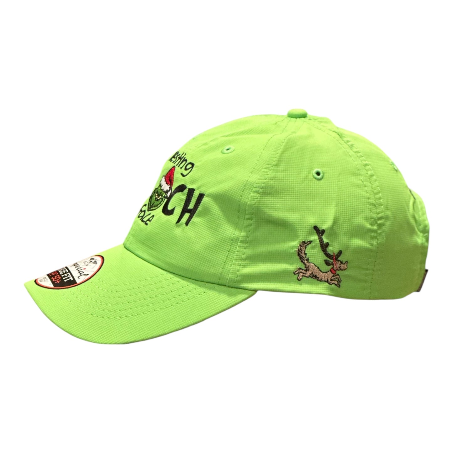 GHC's Embroidered "Resting Grinch Face" Imperial/Grinch Green