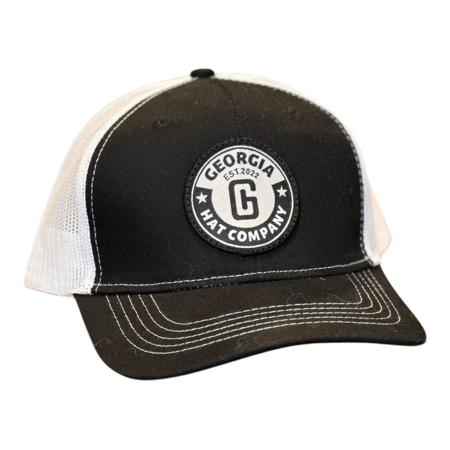 YOUTH- GHC's Embroidered LOGO Patch Port Authority Black/White