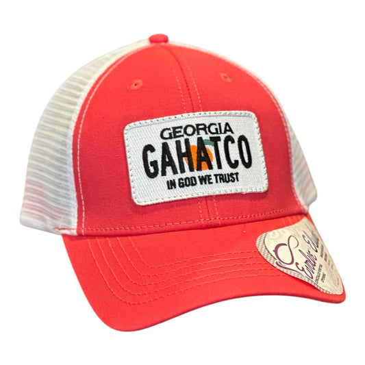 GHC's  "In GOD We Trust" Patch Hat Infinity Women's Trucker Pink/White