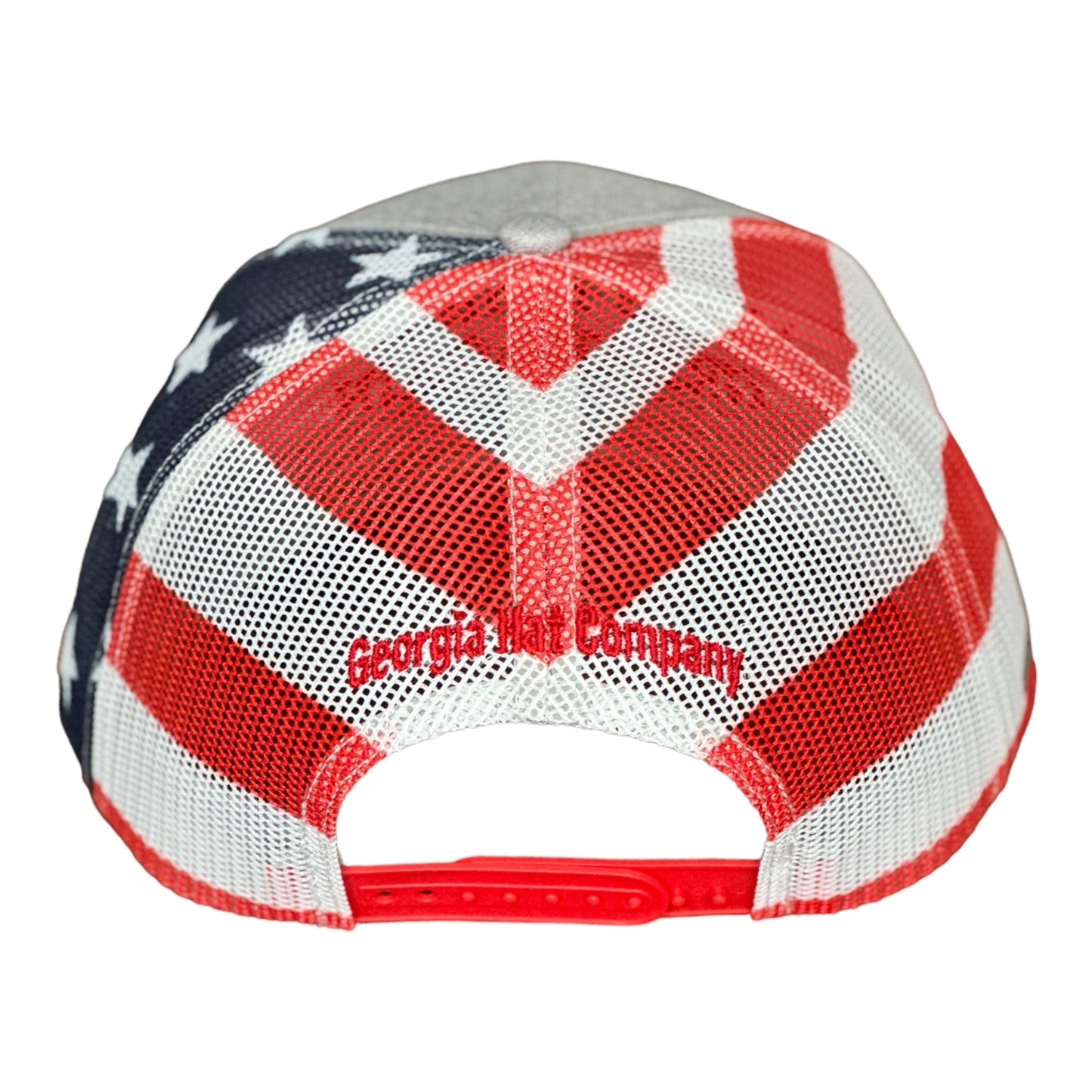 GHC's "MAKE AMERICA GREAT AGAIN" w/5.56 Bullet Stars & Stripes Heather Grey /Red