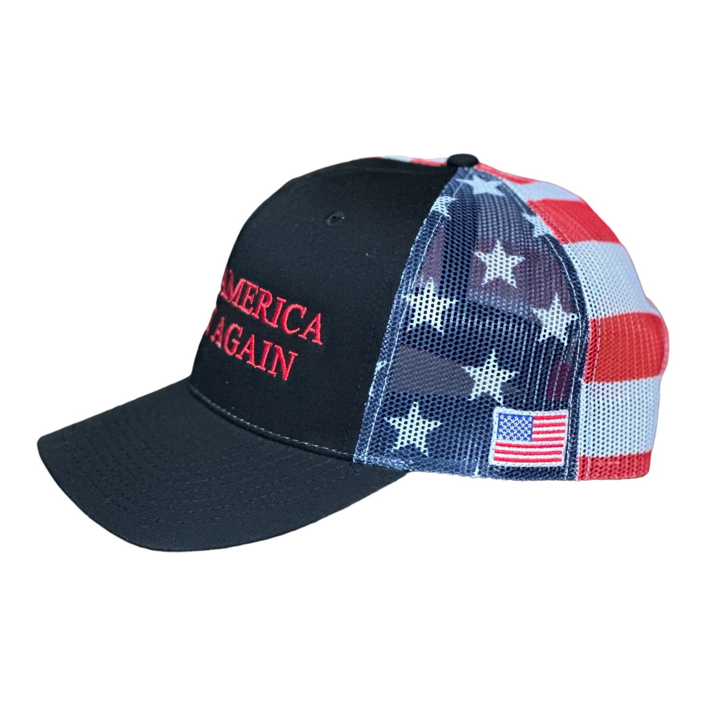 GHC's "MAKE AMERICA GREAT AGAIN" w/5.56 Bullet Stars & Stripes Black/Red