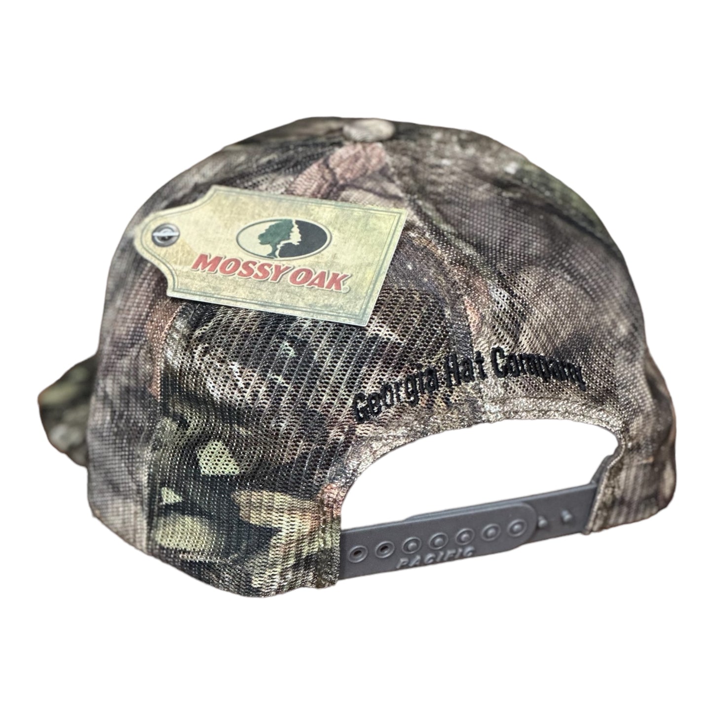 GHC's EMBROIDERED "DUCK" MOSSY OAK CAMO BREAK-UP COUNTRY/PRINTED MESH