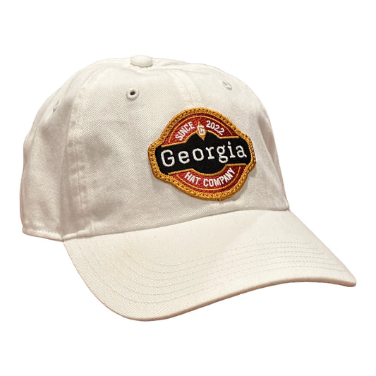 "Georgia Gold" Richardson R55 Chino Dad Hat/White
