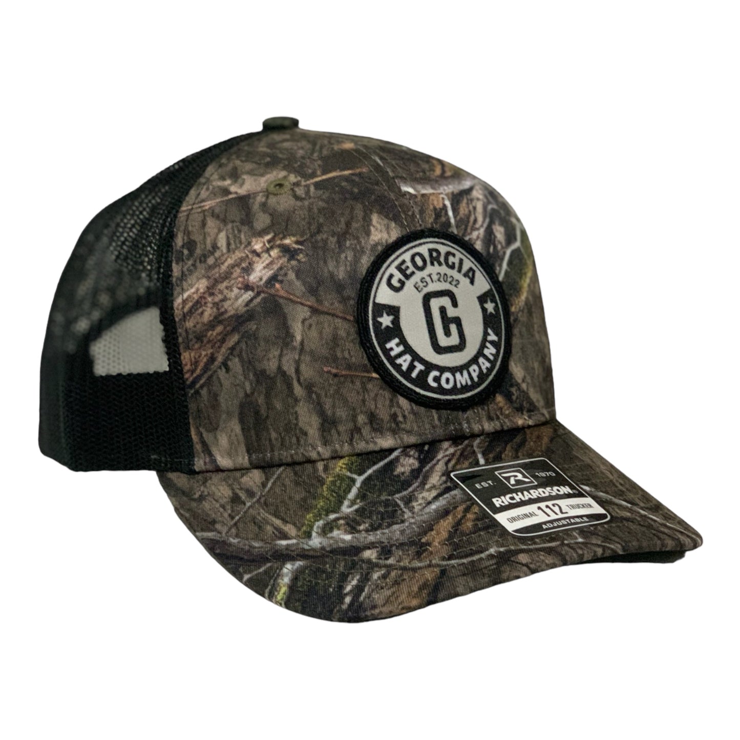 GHC Logo Richardson 112 Mossy Oak DNA Black/ Black
