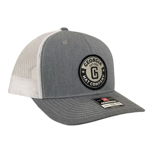 GHC Logo Richardson 112 Heather Grey/ White