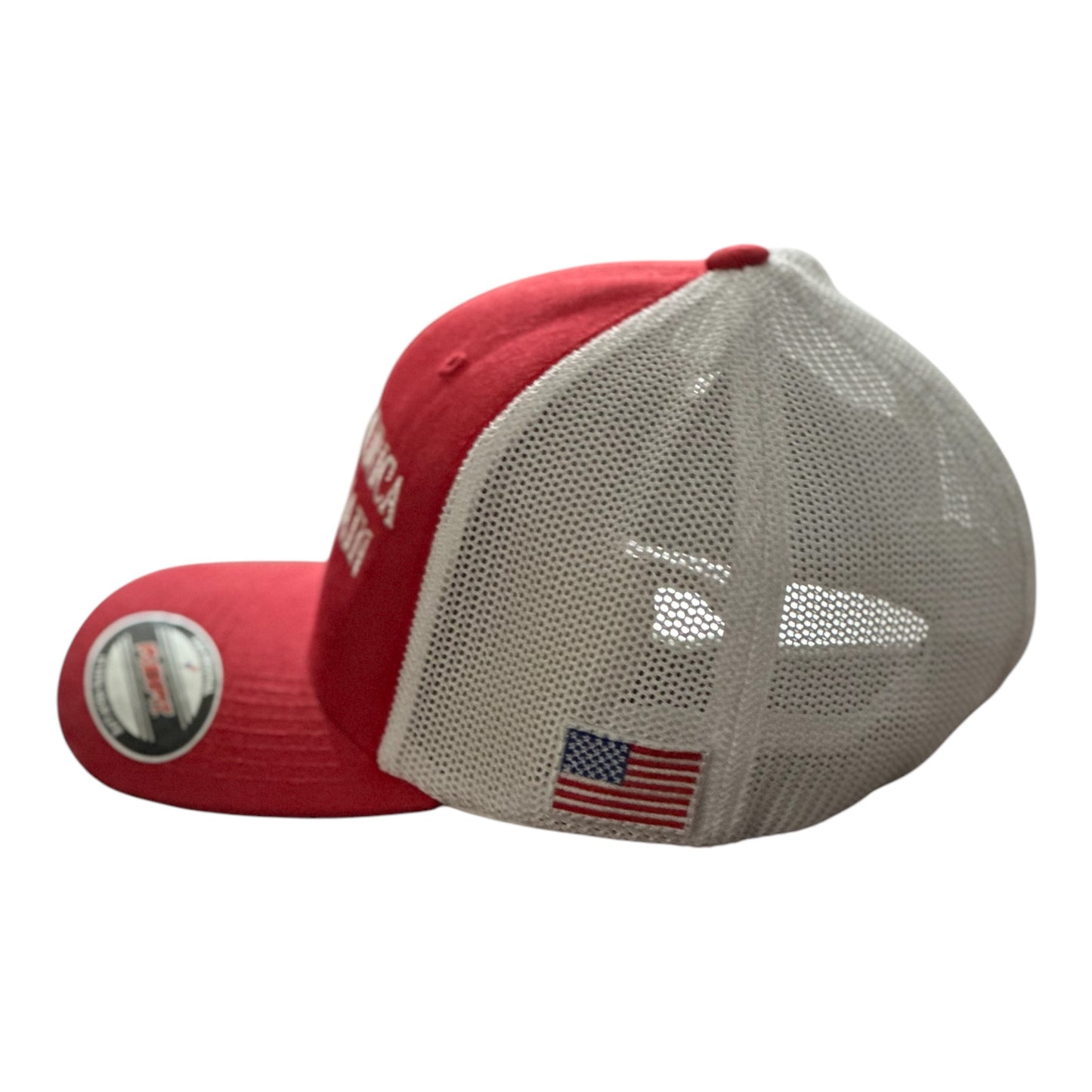 GHC's Embroidered "MAKE AMERICA GREAT AGAIN" Flex Fit by Yupoong Red/White