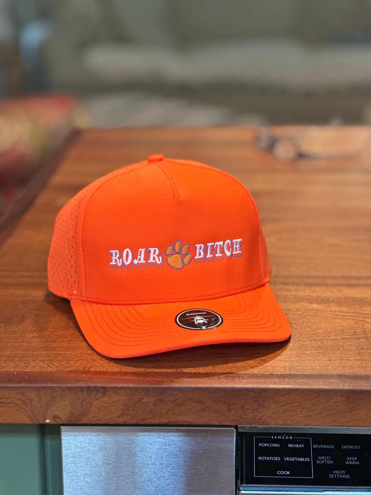 GHC's Embroidered "Roar Bitch" Zapped Blackhawk Orange