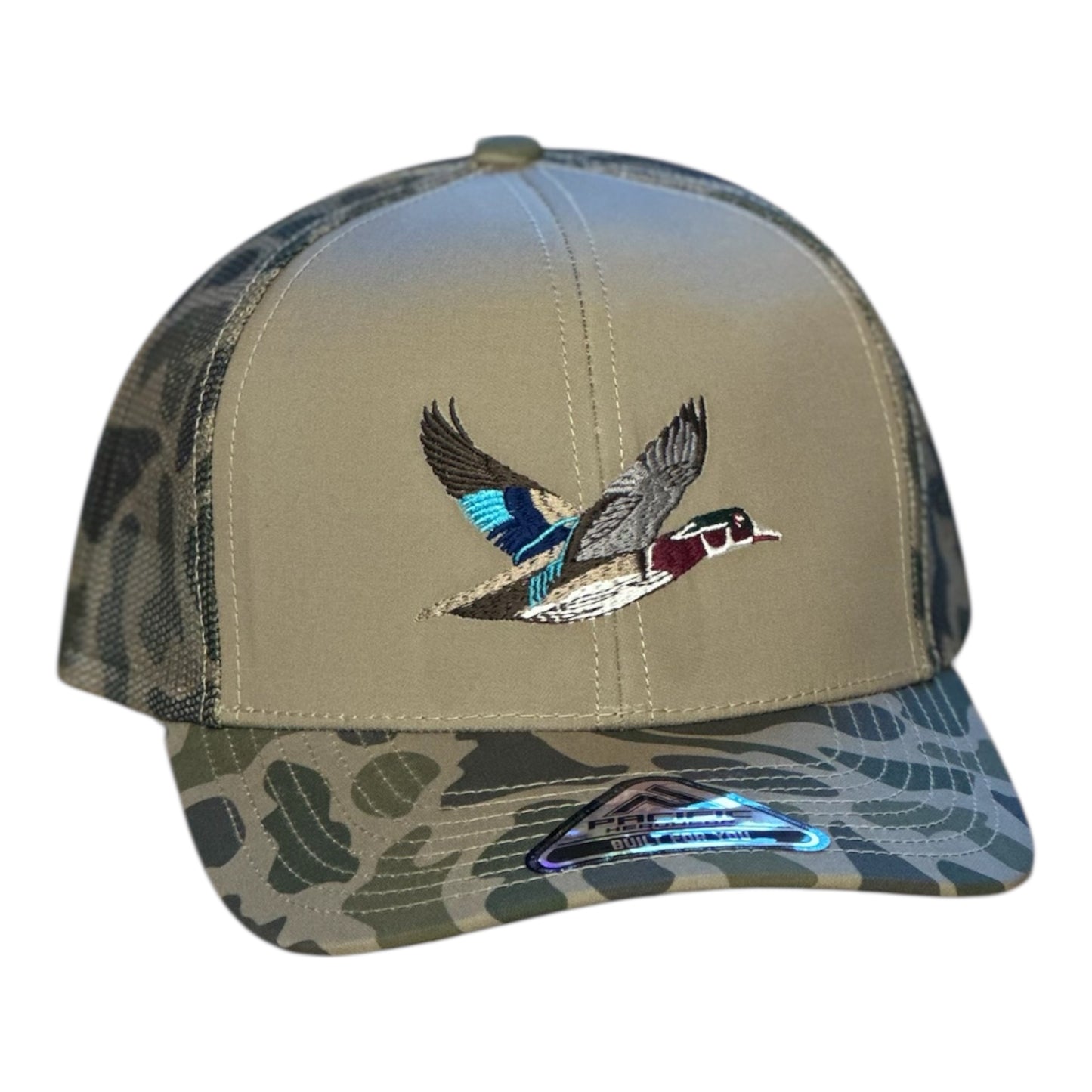 GHC's Embroidered Weekender "DUCK" Camo Snapback P686 Khaki/Camo