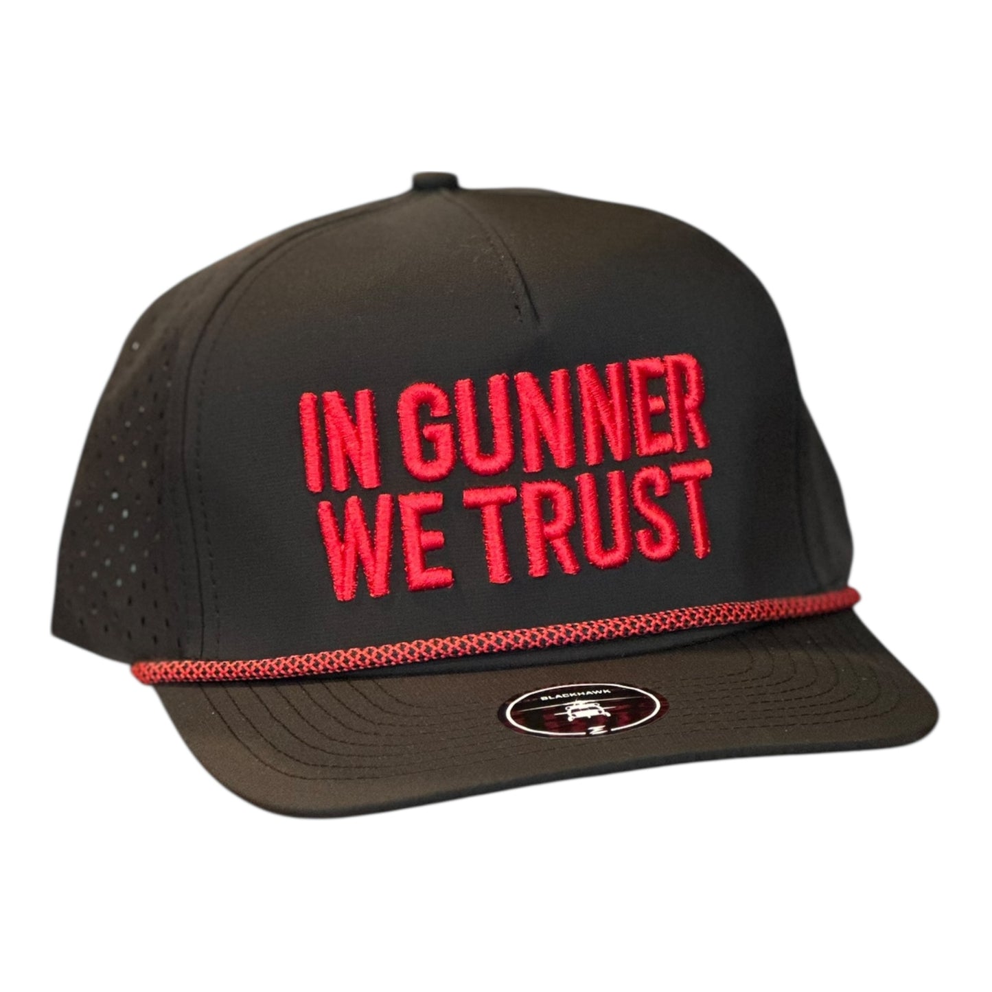 GHC's 3-D "In Gunner We Trust" /Zapped Blackhawk R+ Black/Red