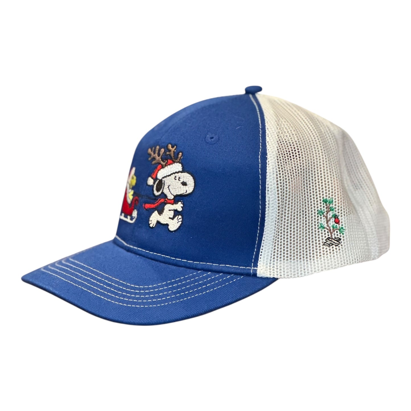 YOUTH- GHC's Embroidered Christmas Snoopy/Woodstock Authority/Blue/White