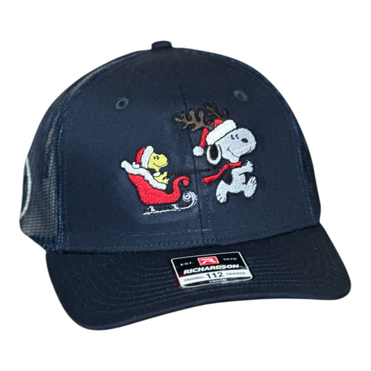 YOUTH- GHC's Embroidered Christmas Snoopy/Woodstock  Richardson 112Youth /Navy