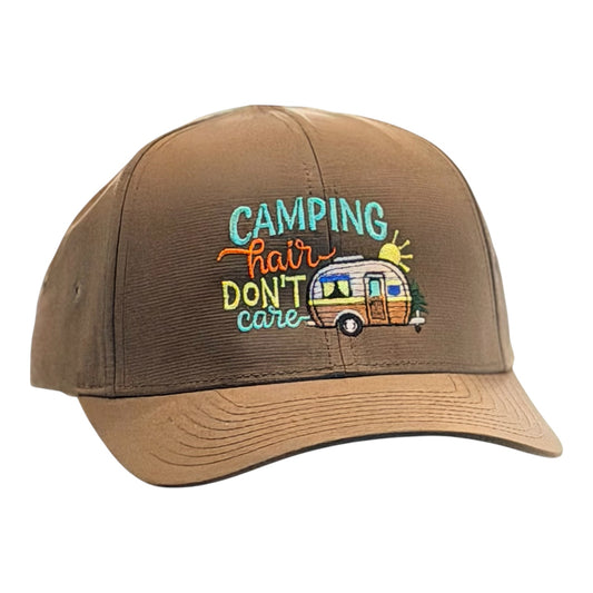 Camping Hair Embroidered P 783 Water Repellent/Brown