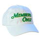 3-D Embroidered "Members Only" Richardson R55/White
