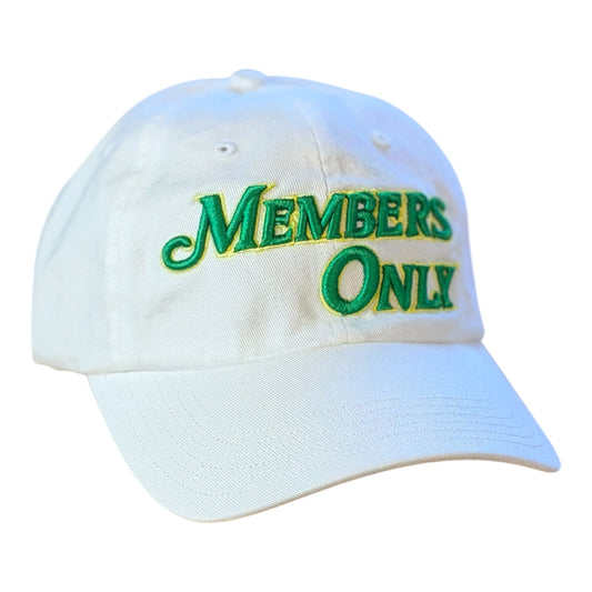 3-D Embroidered "Members Only" Richardson R55/White