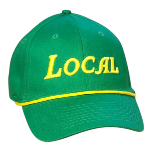 YOUTH- GHC's 3-D Embroidered "LOCAL"/Green w/Yellow