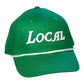 YOUTH- GHC's 3-D Embroidered "LOCAL" /Green w/White