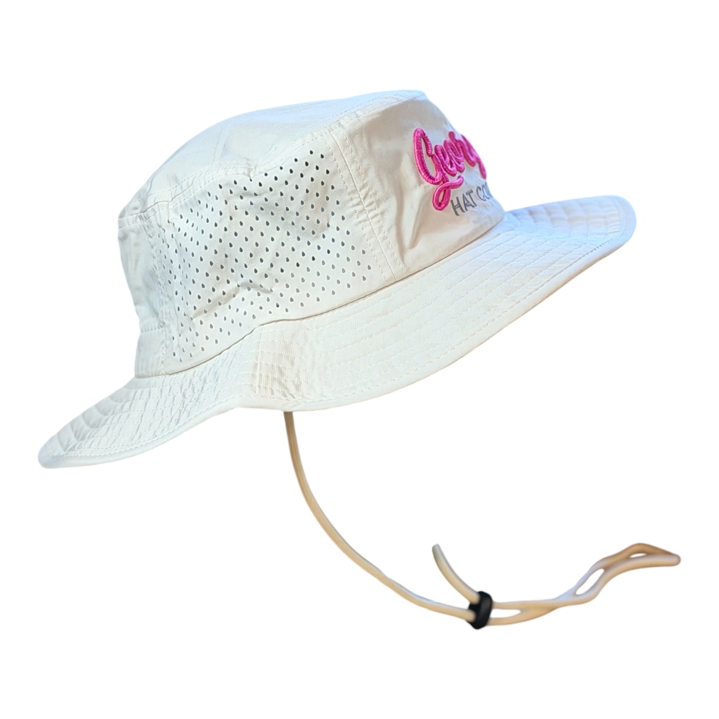 Georgia Hat Company Bucket/Boonie-White w/Pink