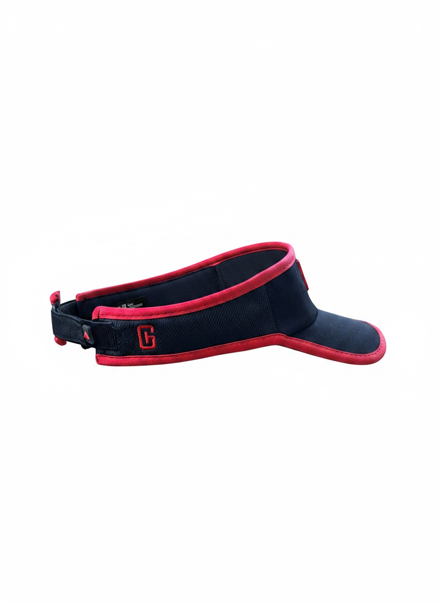 GHC Embroidered "Local" 510 V Lite All-Sport Visor/Black w/Red