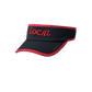 GHC Embroidered "Local" 510 V Lite All-Sport Visor/Black w/Red