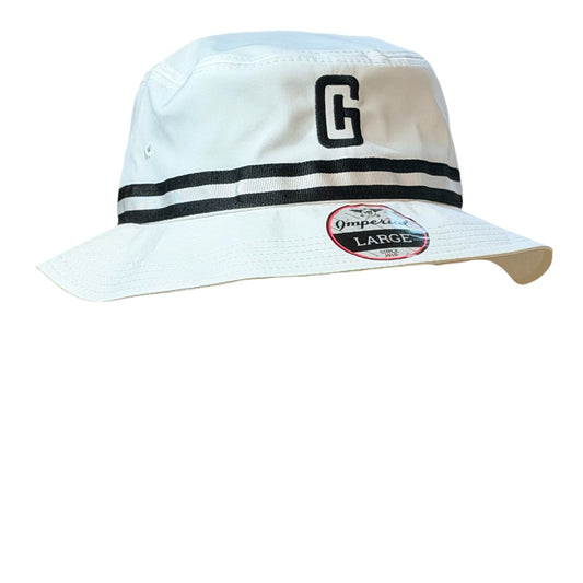 GHC Logo Imperial Oxford Performance Bucket Hat/White w/Blk