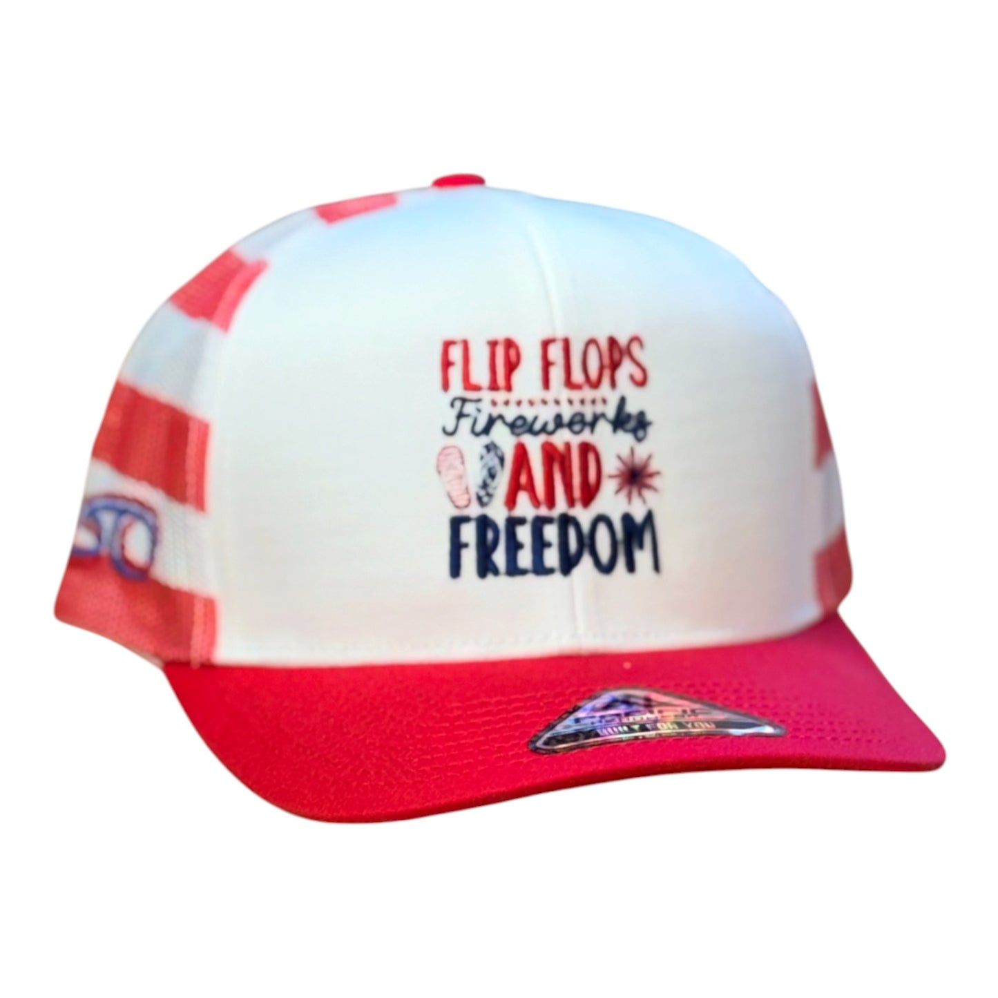 FLIP FLOPS AND FREEDOM /Red/White and Blue