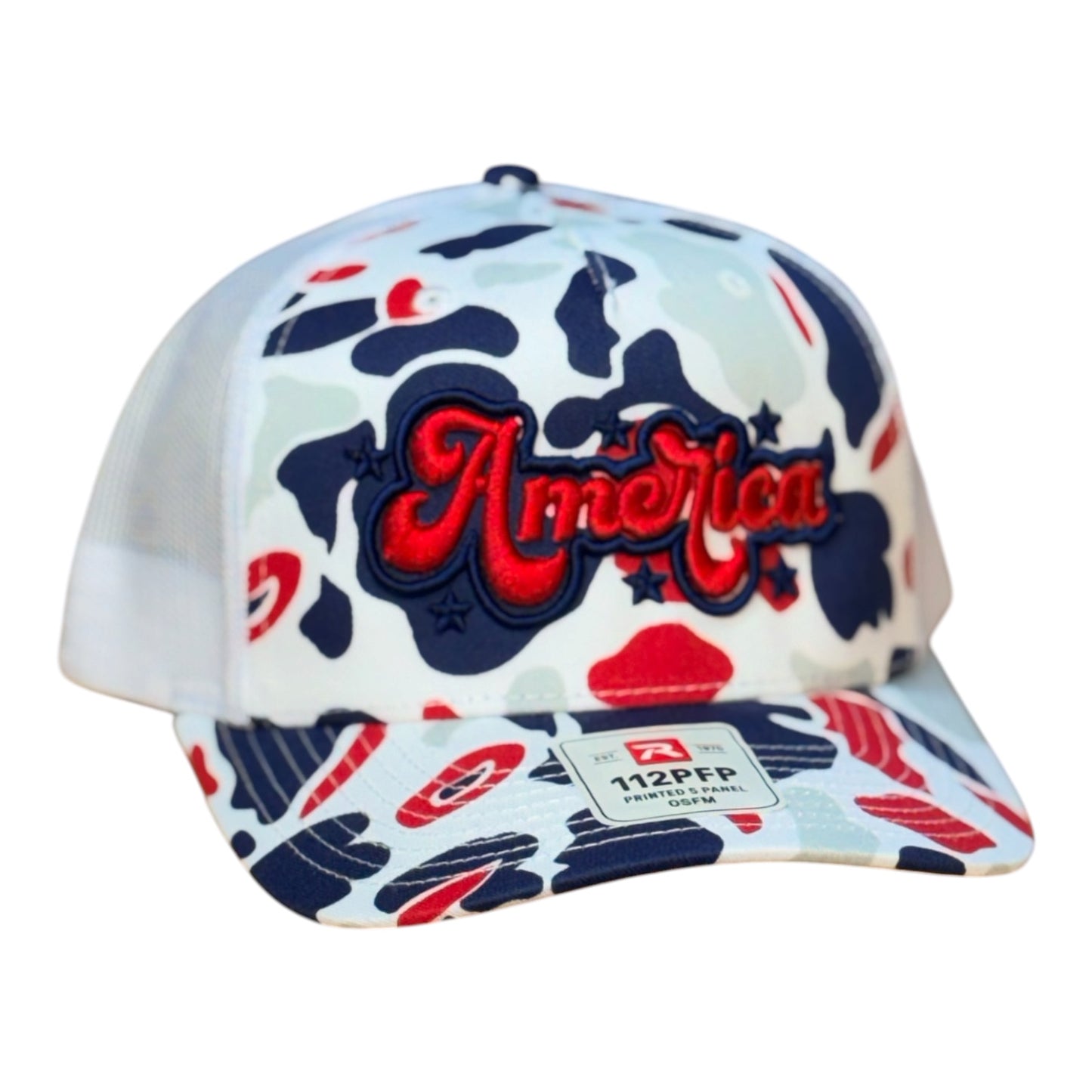 AMERICA Richardson 112PFP Camo Red/White/Blue