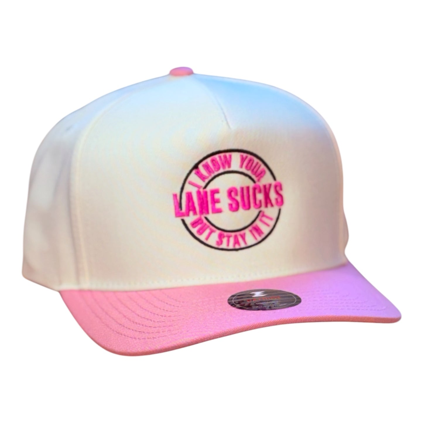 I Know Your Lane Sucks But...Zapped Patriot-Khaki/Pink