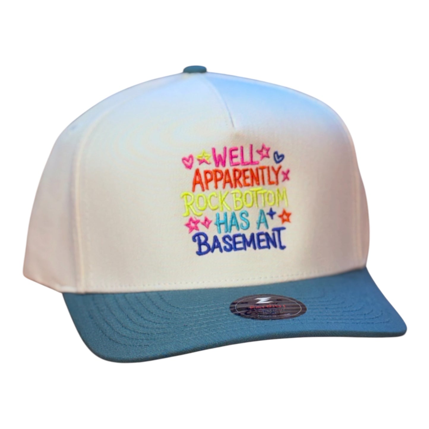 ROCK BOTTOM HAS A BASEMENT...Zapped Patriot-Khaki/Teal