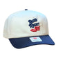 3-D Embroidered "Raised Right" Richardson 356  Khaki/Navy