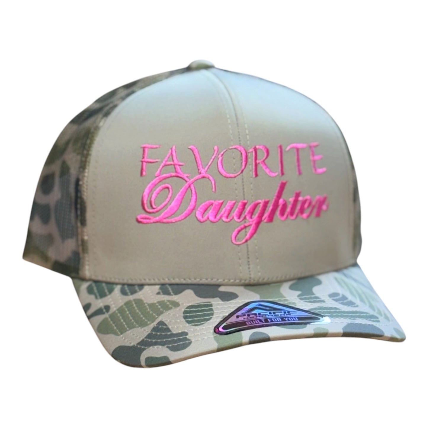 GHC's Weekender "FAVORITE DAUGHTER" Camo Snapback P686 Khaki/Camo