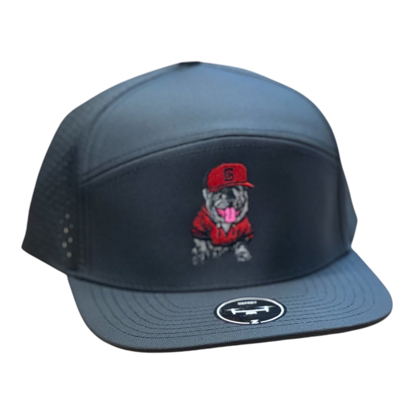YOUTH GHC's Embroidered "BULLDOG" Zapped Headwear-Osprey Black